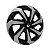 Calota Esportiva Aro 15 Spider Black/Silver emblema Renault Preto - Imagem 2