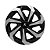 Jogo Calota Esportiva Aro 15 Spider Black/Silver emblema Citroen - Imagem 2