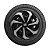 Jogo Calota Esportiva Aro 15 Spider Black/Silver emblema Fiat Preto - Imagem 5