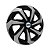 Jogo Calota Esportiva Aro 15 Spider Black/Silver emblema Ford Prata - Imagem 3