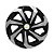 Jogo Calota Esportiva Aro 15 Spider Black/Silver emblema GM Prata - Imagem 2