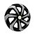 Jogo Calota Esportiva Aro 15 Spider Black/Silver emblema GM Prata - Imagem 3