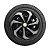 Jogo Calota Esportiva Aro 15 Spider Black/Silver emblema GM Prata - Imagem 8