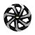 Jogo Calota Esportiva Aro 15 Spider Black/Silver emblema GM Preto - Imagem 3
