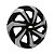 Jogo Calota Esportiva Aro 15 Spider Black/Silver emblema GM Preto - Imagem 4