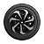 Jogo Calota Esportiva Aro 15 Spider Black/Silver emblema Renault Preto - Imagem 10