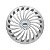Calota Esportiva Aro 15 Twister Silver emblema Ford Prata - Imagem 1