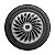 Calota Esportiva Aro 15 Twister Silver emblema Ford Preto - Imagem 4