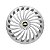 Calota Esportiva Aro 15 Twister Silver emblema GM Preto - Imagem 1