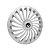 Calota Esportiva Aro 15 Twister Silver emblema Renault Preto - Imagem 2