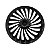 Calota Esportiva Aro 15 Twister Silver emblema Toyota Preto - Imagem 3