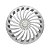 Jogo Calota Esportiva Aro 15 Twister Silver GM Prata - Imagem 3