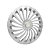 Jogo Calota Esportiva Aro 15 Twister Silver GM Prata - Imagem 5