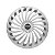 Jogo Calota Esportiva Aro 15 Twister Silver emblema Nissan - Imagem 2