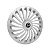 Jogo Calota Esportiva Aro 15 Twister Silver emblema Nissan - Imagem 3