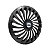 Calota Esportiva Aro 14 Twister Graphite emblema Ford Prata - Imagem 2