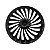 Calota Esportiva Aro 14 Twister Graphite emblema Ford Prata - Imagem 3