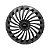 Calota Esportiva Aro 14 Twister Graphite emblema Ford Preto - Imagem 1
