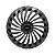 Calota Esportiva Aro 14 Twister Graphite emblema Ford Preto - Imagem 1