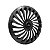 Calota Esportiva Aro 14 Twister Graphite emblema Ford Preto - Imagem 2