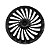 Calota Esportiva Aro 14 Twister Graphite emblema GM Prata - Imagem 3