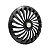 Calota Esportiva Aro 14 Twister Graphite emblema GM Prata - Imagem 2