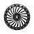 Calota Esportiva Aro 14 Twister Graphite emblema Peugeot Preto - Imagem 1