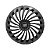 Jogo Calota Esportiva Aro 14 Twister Graphite emblema Fiat Preto - Imagem 1