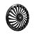 Jogo Calota Esportiva Aro 14 Twister Graphite emblema Fiat Preto - Imagem 2