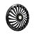 Jogo Calota Esportiva Aro 14 Twister Graphite emblema GM Prata - Imagem 3