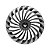 Jogo Calota Esportiva Aro 14 Twister Graphite/Silver emblema Renault Preto - Imagem 2