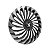 Jogo Calota Esportiva Aro 14 Twister Graphite/Silver emblema Peugeot - Imagem 3