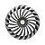 Jogo Calota Esportiva Aro 14 Twister Graphite/Silver emblema GM Prata - Imagem 2