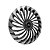 Jogo Calota Esportiva Aro 14 Twister Graphite/Silver emblema Ford Preto - Imagem 3