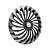 Calota Esportiva Aro 14 Twister Graphite/Silver emblema GM Prata - Imagem 2