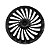 Calota Esportiva Aro 14 Twister Graphite/Silver emblema GM Prata - Imagem 3