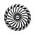 Calota Esportiva Aro 14 Twister Graphite/Silver emblema Ford Prata - Imagem 1