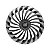 Calota Esportiva Aro 14 Twister Graphite/Silver emblema Fiat Preto - Imagem 1