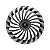 Calota Esportiva Aro 14 Twister Graphite/Silver emblema Citroen - Imagem 1