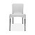 2 Cadeiras plástica Sec Line Branca com pés de Alumínio Cozinha Sala - Imagem 3
