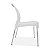 3 Cadeiras plástica Sec Line Branca com pés de Alumínio Cozinha Sala - Imagem 4