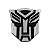 Emblema Adesivo Transformers Cromado C/ Preto - Imagem 1