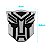 Emblema Adesivo Transformers Cromado C/ Preto - Imagem 4