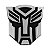 Emblema Adesivo Transformers Cromado C/ Preto 7,5 cm x 8 cm - Imagem 1