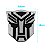 Emblema Adesivo Transformers Cromado C/ Preto 7,5 cm x 8 cm - Imagem 3