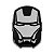 Par Emblema Adesivo Homem de Ferro Cromado C/ Preto Carro Capacete Moto - Imagem 2