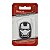 Par Emblema Adesivo Homem de Ferro Cromado C/ Preto Carro Capacete Moto - Imagem 3