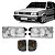Kit Farol E Piscas Fumê Gol Parati Saveiro Voyage 1991/1994 Quadrado - Imagem 1