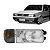 Kit Farol Com Lente De Vidro E Pisca Fumê Gol Parati Saveiro Voyage 1991/1994 Quadrado - Imagem 1