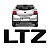 Emblema Adesivo Letreiro LTZ Preto Black Piano Onix Agile Cruze Equinox Tracker S10 SPIN Trailblazer - Imagem 1